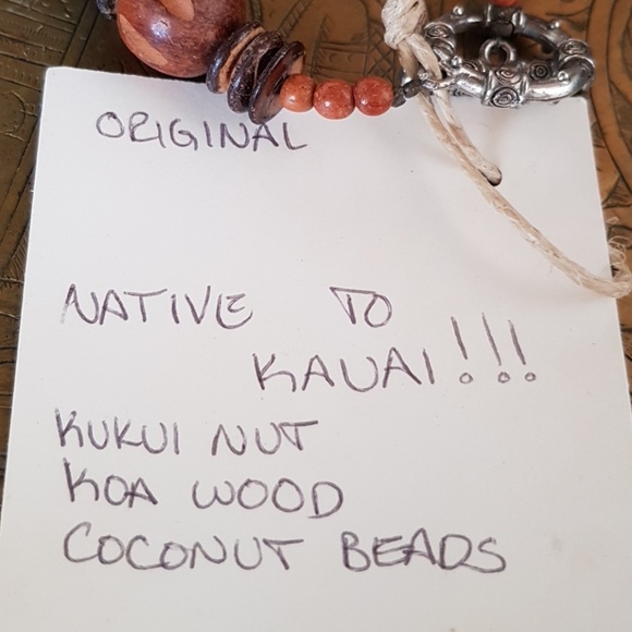 Alyssa Kauai Hawaiian nut silver bracelet - Picture 2 of 5